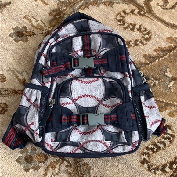 pottery barn kids baseball backpack